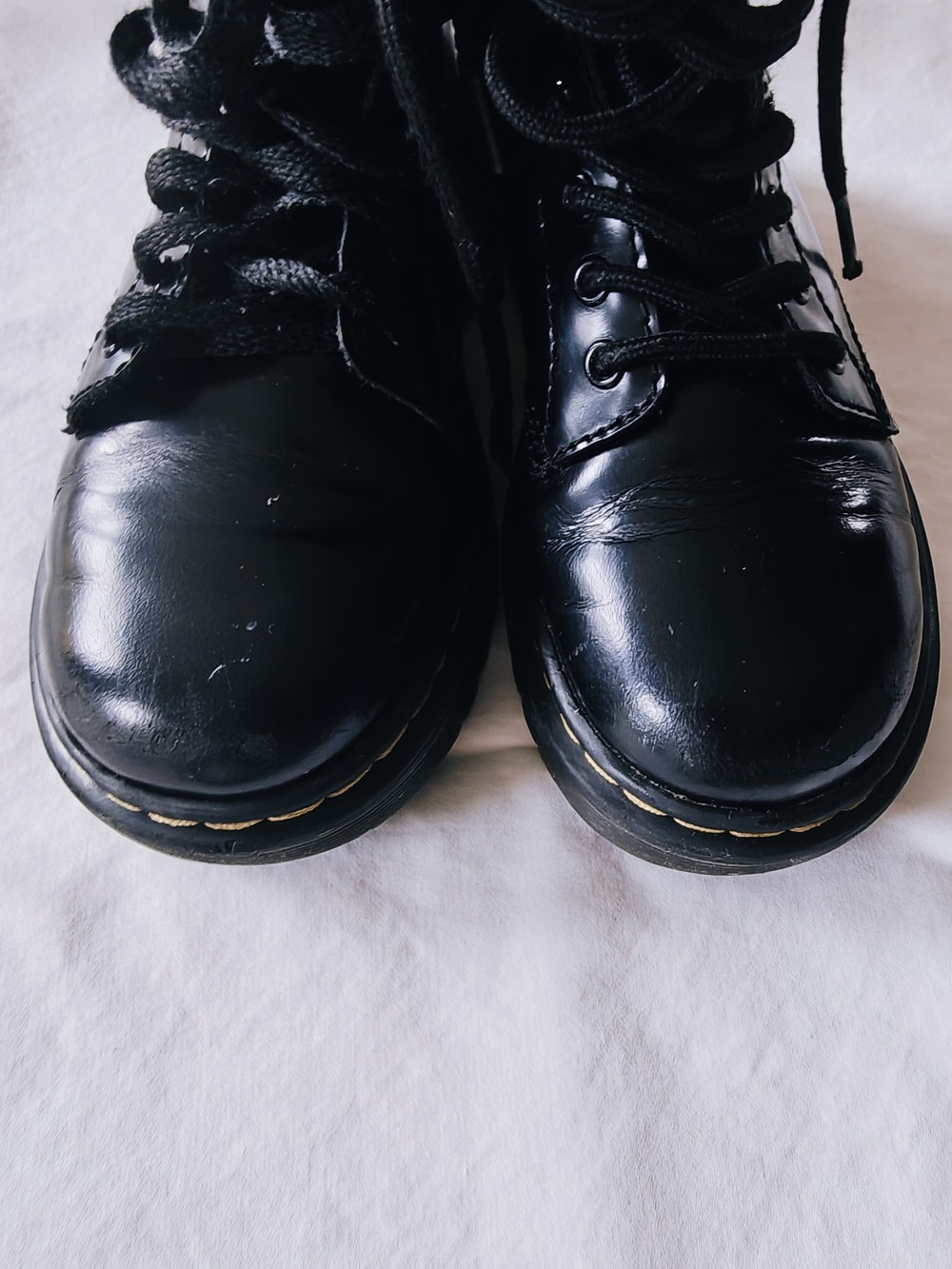 Dr Martin Black Lace-Up Combat Boots - Kids Size 13 - Picture 9 of 9